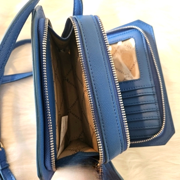 Steve Madden *Rare* Y2K Vintage Cirulean Blue Crossbody Bag - Picture 4 of 10